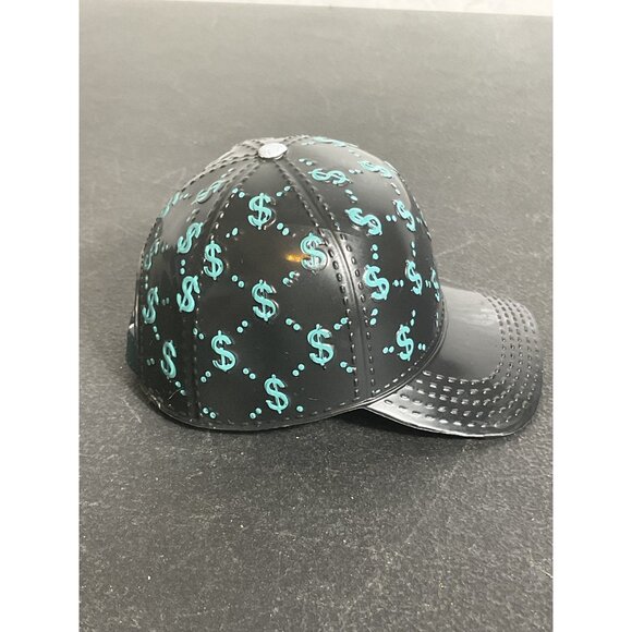Rainbow High River Kendall Black Baseball Cap With Green Dollar Sign Pattern - Picture 2 of 6